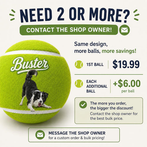 Custom Name Tennis Ball Unique Tennis Gift for Players, Coaches, Pet Lovers & Birthdays