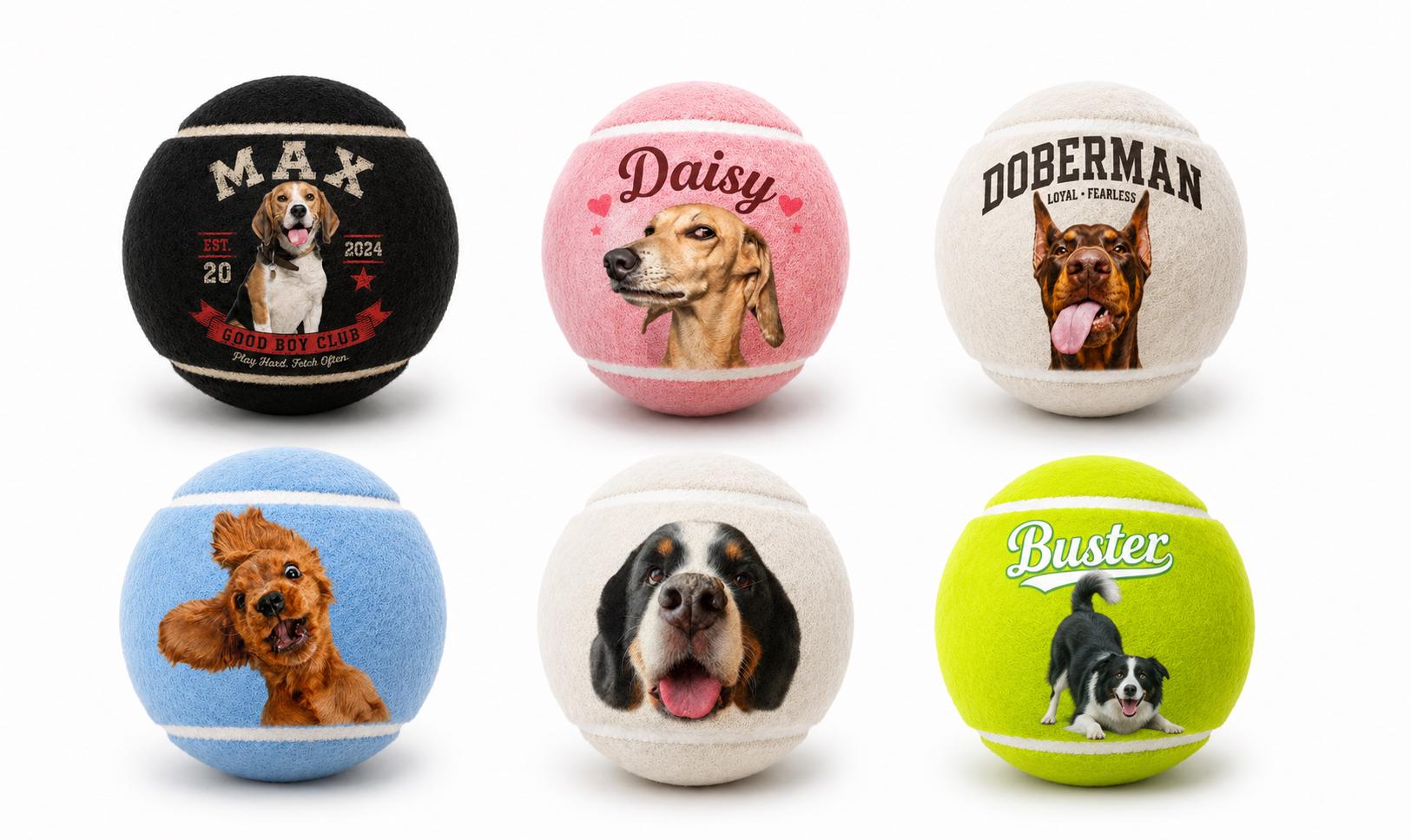 Custom Name Tennis Ball Unique Tennis Gift for Players, Coaches, Pet Lovers & Birthdays
