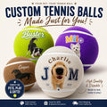 Custom Name Tennis Ball Unique Tennis Gift for Players, Coaches, Pet Lovers & Birthdays